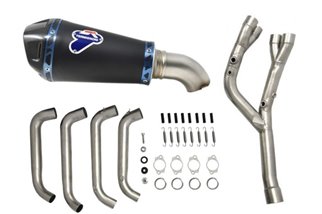 KIT COMPLETO TERMIGNONI SLIP ON CONICAL HER BLACK BW26094SO06 BMW S 1000 RR 2019-2022 NON OMOLOGATO TITANIO INOX