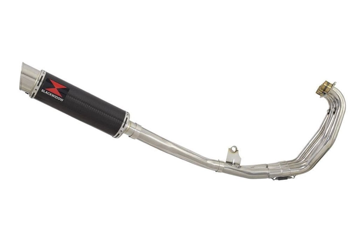 Vollauspuff 360 mm Gp Runder Carbon-Schalldämpfer HONDA CBR600 F1 F2 F3 F4 F5 F6 F7 2001-2007 Black Widow
