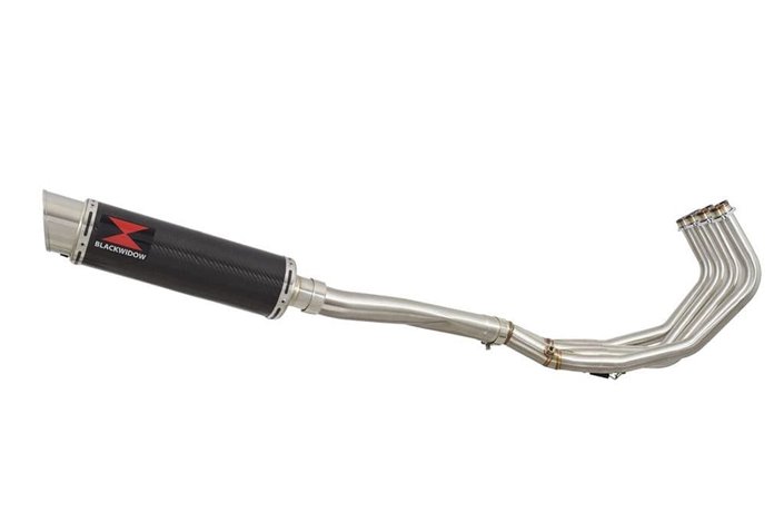 High De-Cat 360 mm Gp Carbon-Auspuff Mit Rundem Schalldämpfer YAMAHA XJ6 Diversion F N 2009-2015 Black Widow