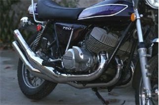 Mufflers Expansion Extension Steel Jim Lomas Kawasaki H2 750 1971 1975 Silencieux Inox Integral