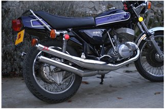 Mufflers Expansion Extension Steel Jim Lomas Kawasaki H2 750 1971 1975 Silencieux Inox Integral