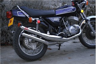 Sistema Di Scarico Completo JL Acciaio Dolce Stile Integrale Kawasaki H2 750