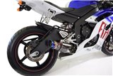 De-Cat Auspuff 230 mm Gp Carbon-Schalldämpfer Mit Runder Blauer Spitze YAMAHA R6 YZF600 2006-2016 Black Widow