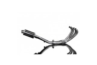 Système d'échappement complet 4 en 1 ovale 225mm Carbon Honda CBR 600 F 1987-1990