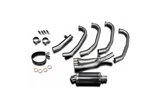 Système d'échappement complet 4 en 1 ovale 225mm Carbon Honda CBR 600 F 1987-1990