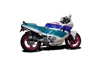 Système d'échappement complet 4 en 1 ovale 225mm Carbon Honda CBR 600 F 1987-1990