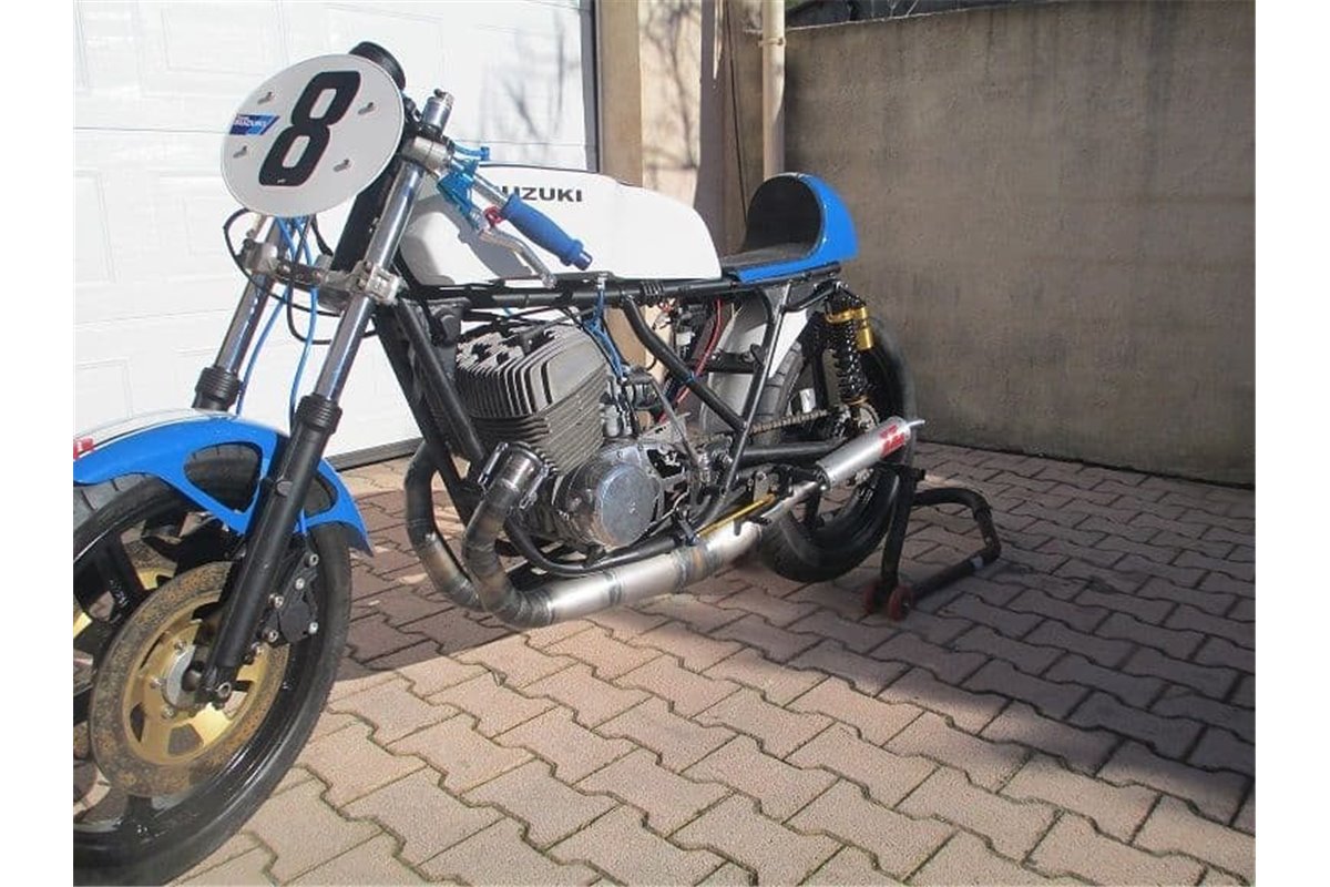 Schalldämpfer Auspuff Jl Exhausts Seitenverschraubter Federweg Aus Flussstahl Suzuki Tr500