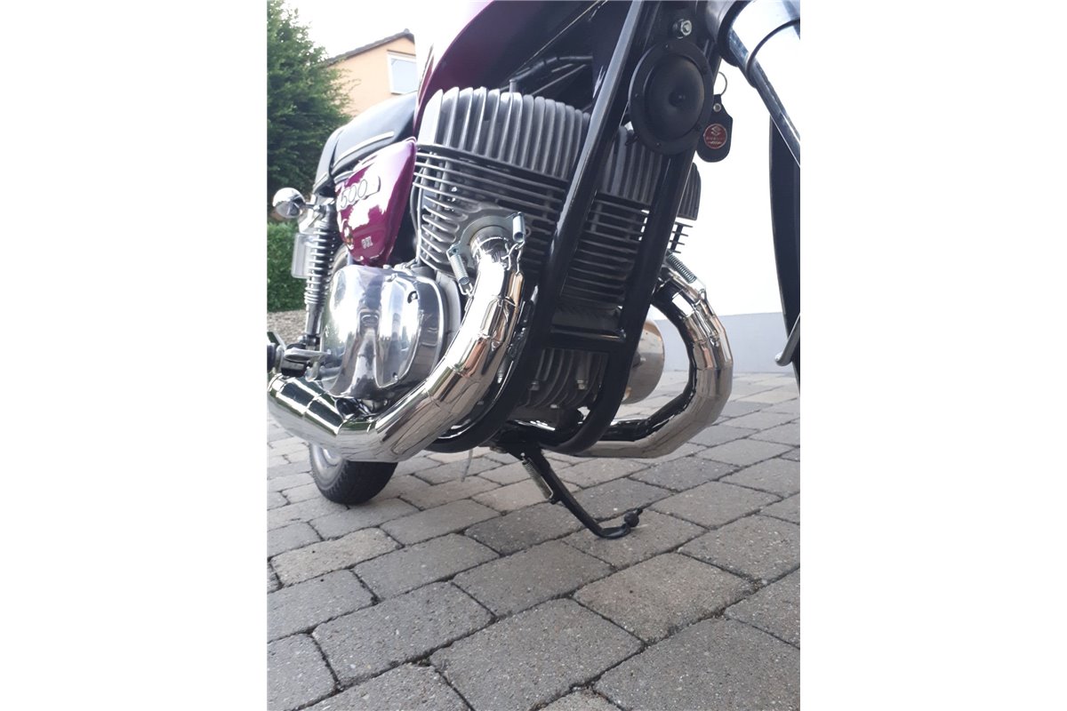 Échappement Silencieux Jl Exhausts Acier Inoxydable Poli Avec Acier Inoxydable Intégré Suzuki T500