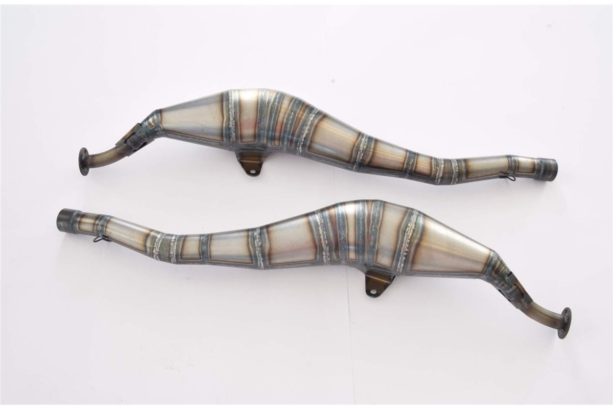 Sistema Di Scarico Completo JL Uscita Posteriore Superiore In Acciaio Dolce Yamaha Tzr250 3Ma