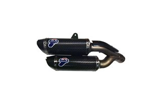 COPPIA TERMINALI FORCE TERMIGNONI D16908040ICC DUCATI PANIGALE 959 2016-2019 OMOLOGATO CARBONIO INOX