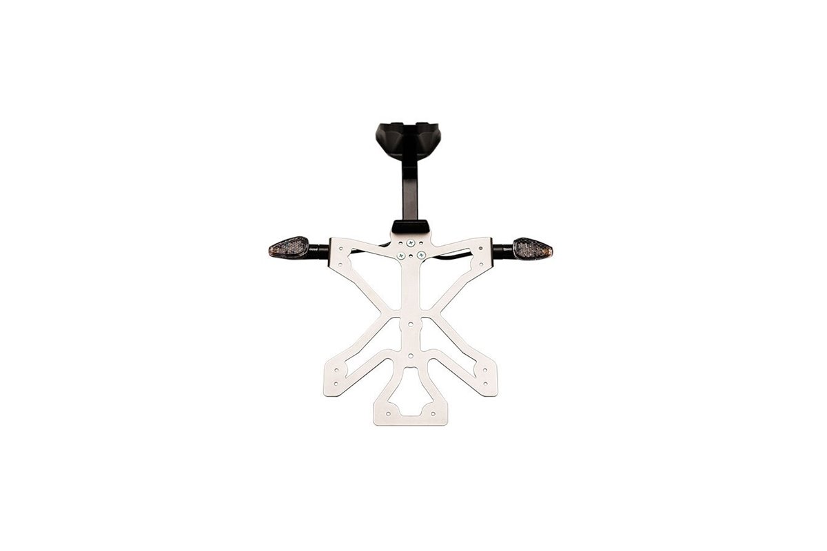 PORTATARGA TERMIGNONI D170PT PER SCARICO FORCE DUCATI PANIGALE 1199 / 1299 2012-2022 NON OMOLOGATO INOX E ALLUMINIO