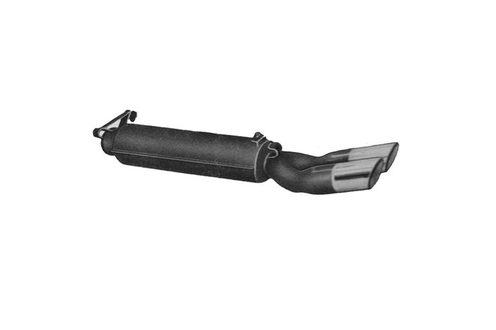 SILENCER EXHAUST TERMINAL ANSA DE 0827 DE TOMASO DEAUVILLE 2-3 SERIES 73 88