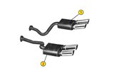 AUSPUFF SCHALLDÄMPFER LINKS ANSA 0237 DE TOMASO PANTERA 1969 1970