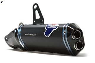 COPPIA TERMINALI DECAT TERMIGNONI D18409400INA + UPMAP EU5 DUCATI PANIGALE V4/S/R 2018-21 NON OMOLOGATO TITANIO NERO