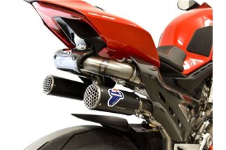 SCARICO COPPIA SILENZIATORI WSBK TERMIGNONI DUCATI PANIGALE V4 18-23 NON OMOLOGATO TITANIO NERO