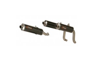 Couple Tailpipes Exhaust Ducati 998 Carbon Marving