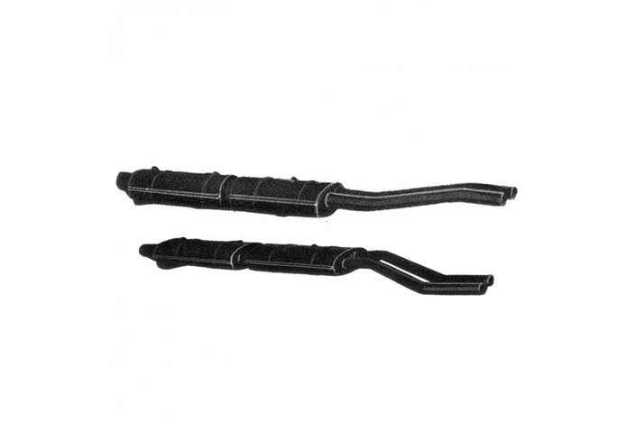 SCARICHI SILENZIATORI CENTRALI ANSA FR0225 MM 1800 FERRARI 250 GT 2+2 GTE 60 63