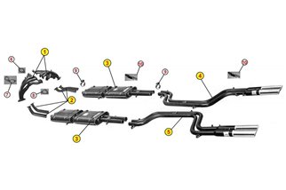 SILENZIATORI TERMINALI SCARICO ANSA FR 0827-0837 FERRARI 365 GTC GTS 1968 1970