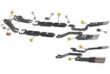 SILENCERS EXHAUST TERMINALS ANSA 1028-1038 FERRARI 365 GTB 4 DAYTONA 1st SERIES