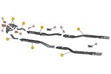 MITTELSCHALLDÄMPFER LINKS ANSA FR 0735 FERRARI 330 GT 2 + 2 MK1 MK2 1964 1966