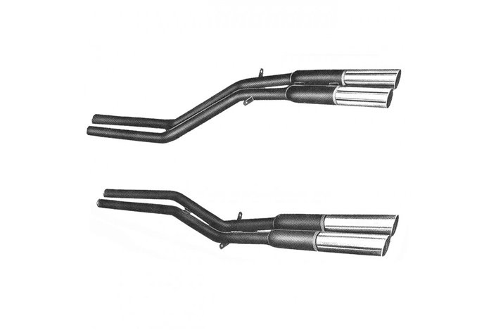 EXHAUST SILENCERS TERMINALS ANSA FERRARI 250 GT CABRIOLET II PININFARINA 1963