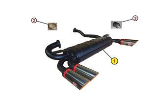 COLLETTORE SCARICO POSTERIORE ANSA FR1911 FERRARI 308 GTBI GTSI 2V USA MODEL 81 82