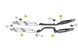 SILENZIATORI TERMINALI DI SCARICO ANSA FR 2427 FR 2437 FERRARI 412 1985 1989