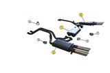 SILENCERS EXHAUST TERMINALS ANSA FR 2427 FERRARI 412 VERS. SWITZERLAND 1985 1989
