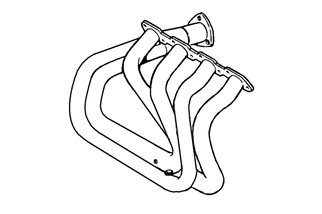 COLLETTORI SCARICO MANIFOLD ANSA FR 3201-3211 FERRARI MONDIAL 3.2 GTB GTS 85 89