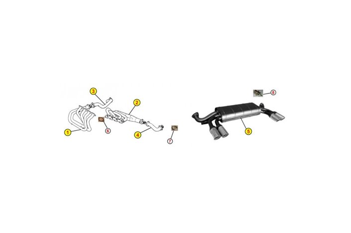 KOMPLETTE AUSPUFFANLAGE ANSA OEM REPLICA FERRARI MONDIAL 3.2 GTB GTS 85 89