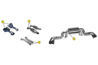 CATALIZZATORI DI SCARICO ANSA FR 4783 FERRARI 360 MODENA SPIDER 1999 2005