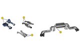 TRONCHETTI DI SCARICO ANSA FR 4784 PER FERRARI 360 MODENA SPIDER 1999 2005
