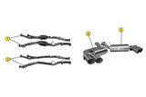 ANSA FR 5424 AUSPUFFROHRE ZUGELASSEN FERRARI 612 SCAGLIETTI 2004 2011