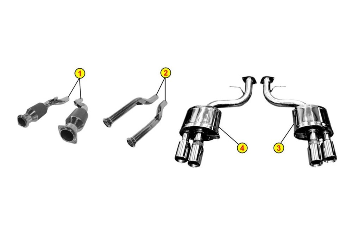 SILENZIATORI TERMINALI SCARICO ANSA FR 5527-5537 FERRARI FIORANO F599 2007 2012
