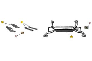 ANSA EXHAUST CATALYSTS FR 4383 FERRARI MONDIAL TET CABRIO 1989 1994