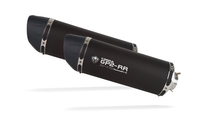 Terminali Scarico Speedpro Cobra Gp2-Rr Black Series Honda Vtr 1000Sp1 2002-2000