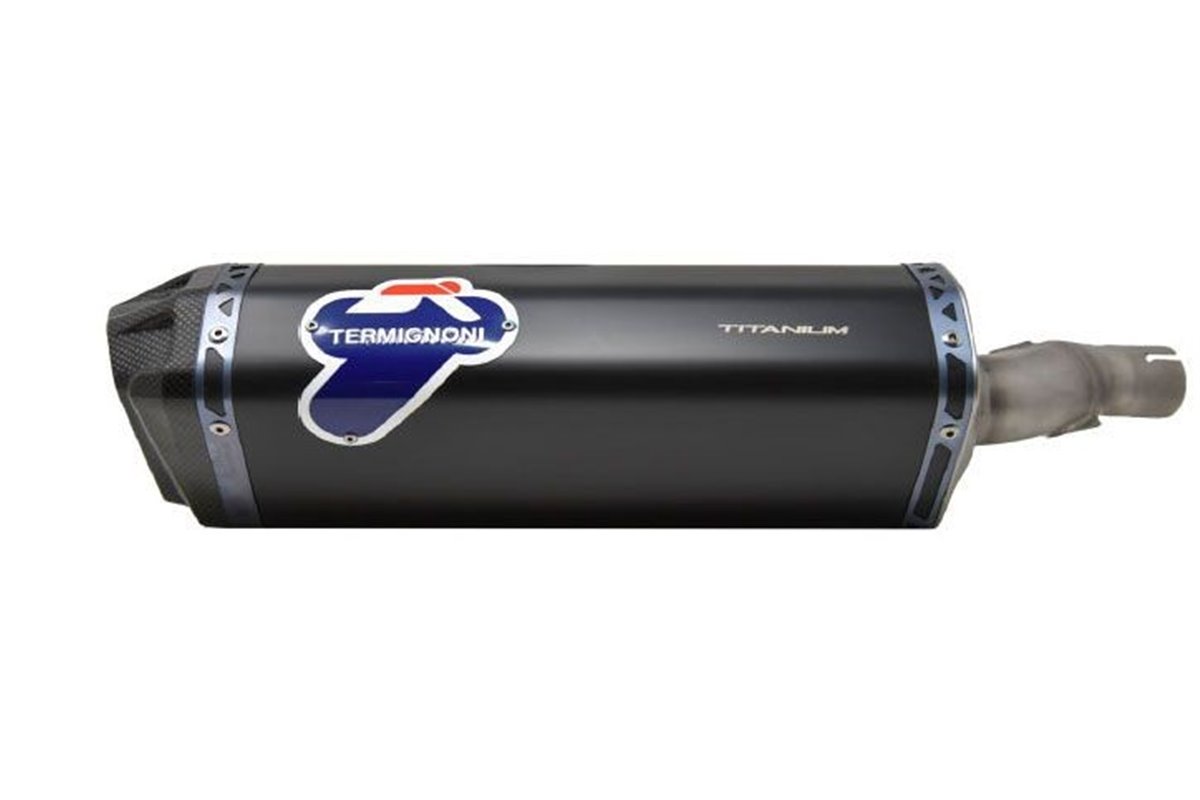 SCARICO TERMINALE SLIP ON SCREAM TERMIGNONI H14208040INC HONDA X-ADV 2017-2022 OMOLOGATO EURO 4 TITANIO NERO ACCIAIO