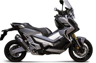 SCARICO TERMINALE SLIP ON SCREAM TERMIGNONI H14208040INC HONDA X-ADV 2017-2022 OMOLOGATO EURO 4 TITANIO NERO ACCIAIO