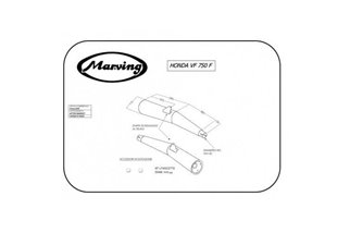 Mufflers Exhaust Honda Vf 750 F 1983 1986 Marving