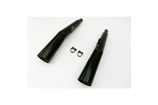 Abgasanschlüsse schwarze Schalldämpfer Honda VF 750 S 1982 1985 Markte