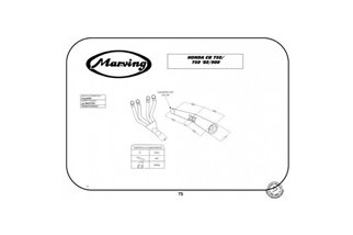 Kompletter Abgas 4 1 Master Honda CB 900 F Bol d'Or 1979 1983 Marving