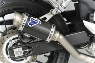 SCARICO TERMINALE SLIP ON RELEVANCE D70 TERMIGNONI H155094SO05 HONDA CBR 500 F/R/X 2019-2022 NON OMOLOGATO TITANIO