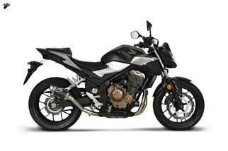 SCARICO TERMINALE SLIP ON RELEVANCE D70 TERMIGNONI H155094SO05 HONDA CBR 500 F/R/X 2019-2022 NON OMOLOGATO TITANIO