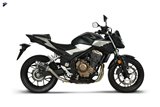 SCARICO TERMINALE SLIP ON RELEVANCE D70 TERMIGNONI H155094SO05 HONDA CBR 500 F/R/X 2019-2022 NON OMOLOGATO TITANIO