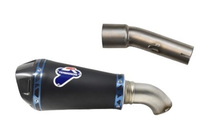 SCARICO TERMINALE SLIP ON CONICAL HEB BLACK TERMIGNONI H155094SO06 HONDA CBR 500 F/R/X 2019-2022 NON OMOLOGATO CARBONIO INOX