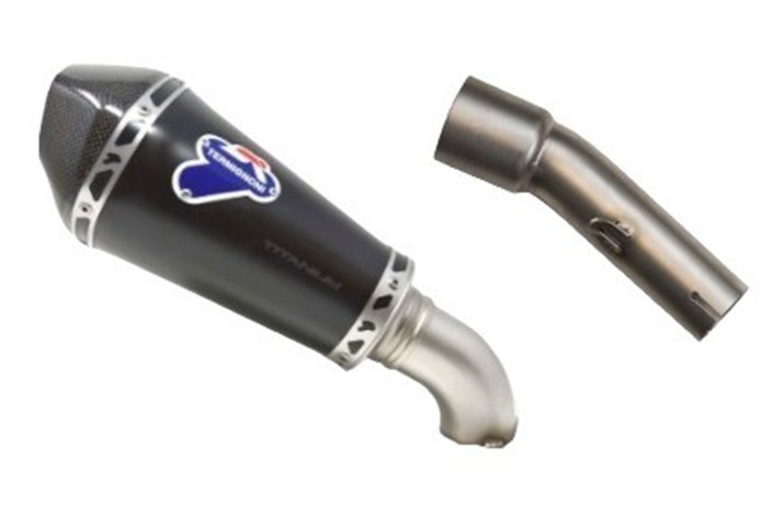 SCARICO TERMINALE SLIP ON CONICAL BLACK TERMIGNONI H155094SO09 HONDA CB 500 F/R/X 2019-2022 NON OMOLOGATO TITANIO INOX