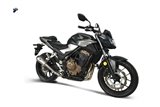 SCARICO TERMINALE SLIP ON CONICAL BLACK TERMIGNONI H161094SO09 HONDA CB 650 2018-2022 NON OMOLOGATO TITANIO INOX