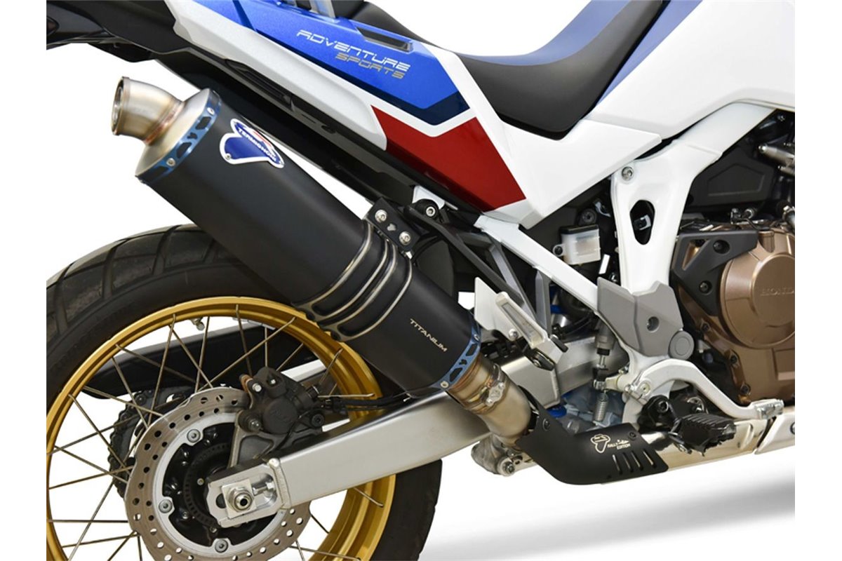 SCARICO TERMINALE TERMIGNONI H16608040INI HONDA CRF 1100L AFRICA TWIN 2020-2022 EURO 5 TITANIO NERO INOX