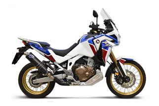 SCARICO TERMINALE TERMIGNONI H16608040INI HONDA CRF 1100L AFRICA TWIN 2020-2022 EURO 5 TITANIO NERO INOX