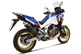 SCARICO TERMINALE TERMIGNONI H16608040INI HONDA CRF 1100L AFRICA TWIN 2020-2022 EURO 5 TITANIO NERO INOX